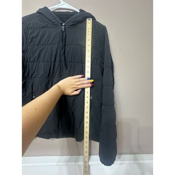 The North Face Mountain Sweatshirt Full Zip Up Hoodie Black Jacket Women's Small - Picture 9 of 12